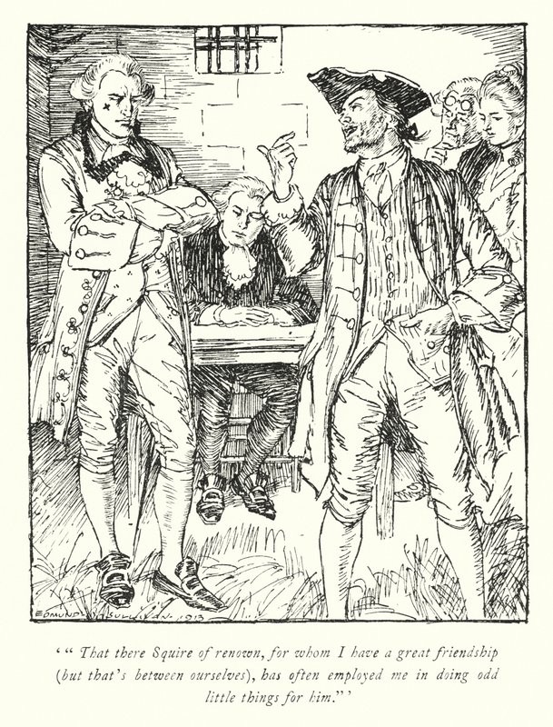 Ilustração para The Vicar of Wakefield de Oliver Goldsmith (litho) de Edmund Joseph Sullivan