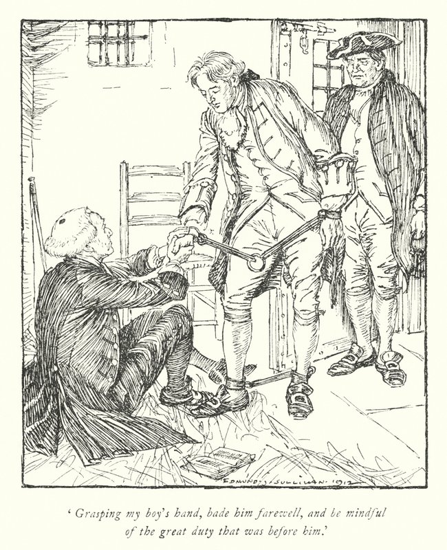Ilustração para The Vicar of Wakefield de Oliver Goldsmith (litho) de Edmund Joseph Sullivan