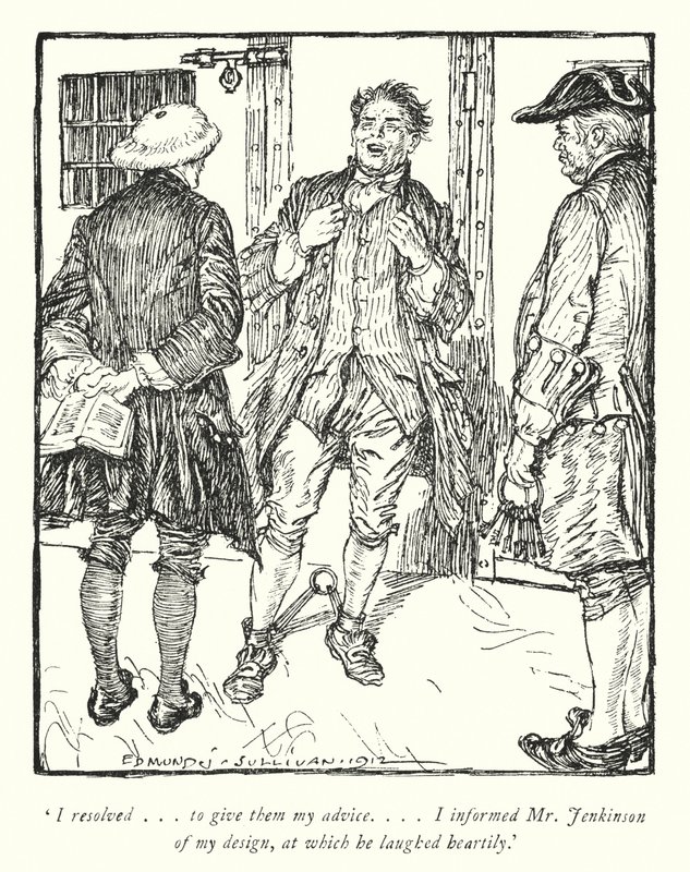 Ilustração para The Vicar of Wakefield de Oliver Goldsmith (litho) de Edmund Joseph Sullivan