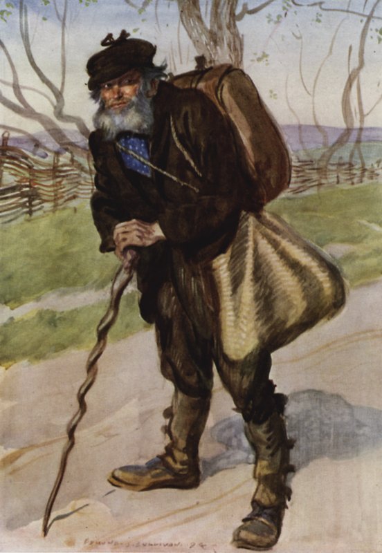 Uma vez eu o vi parado no meio de uma estrada poeirenta de Edmund Joseph Sullivan