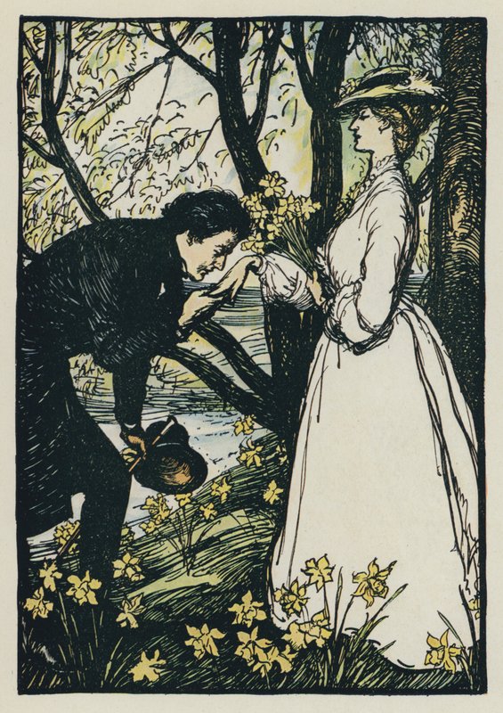 Ilustração para Tennysons Maud de Edmund Joseph after Sullivan