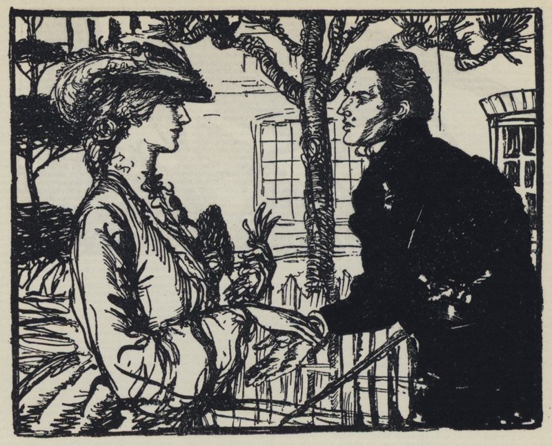 Ilustração para Tennysons Maud de Edmund Joseph after Sullivan