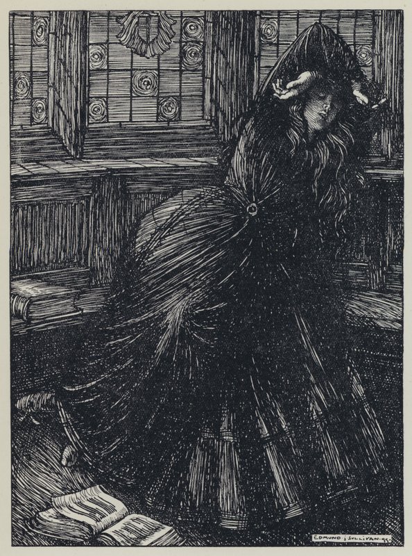 Tennyson, ilustração para um sonho de mulheres justas e outros poemas de Edmund Joseph after Sullivan
