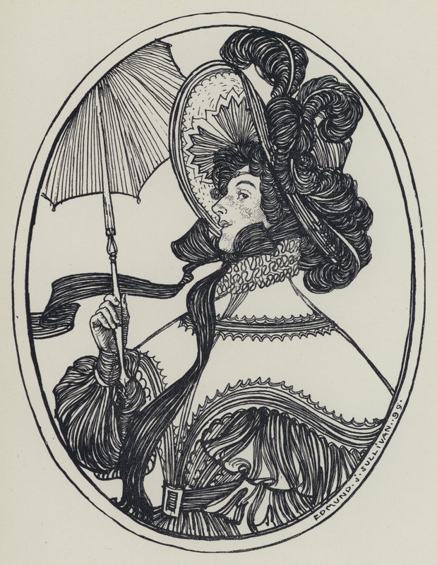 Tennyson, ilustração para um sonho de mulheres justas e outros poemas de Edmund Joseph after Sullivan
