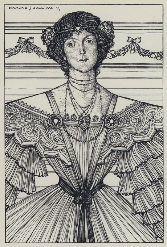 Tennyson, ilustração para um sonho de mulheres justas e outros poemas de Edmund Joseph after Sullivan