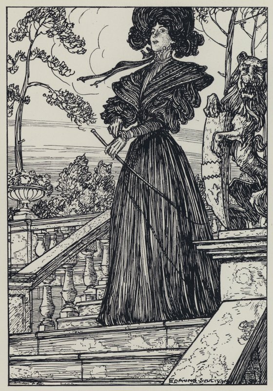 Tennyson, ilustração para um sonho de mulheres justas e outros poemas de Edmund Joseph after Sullivan