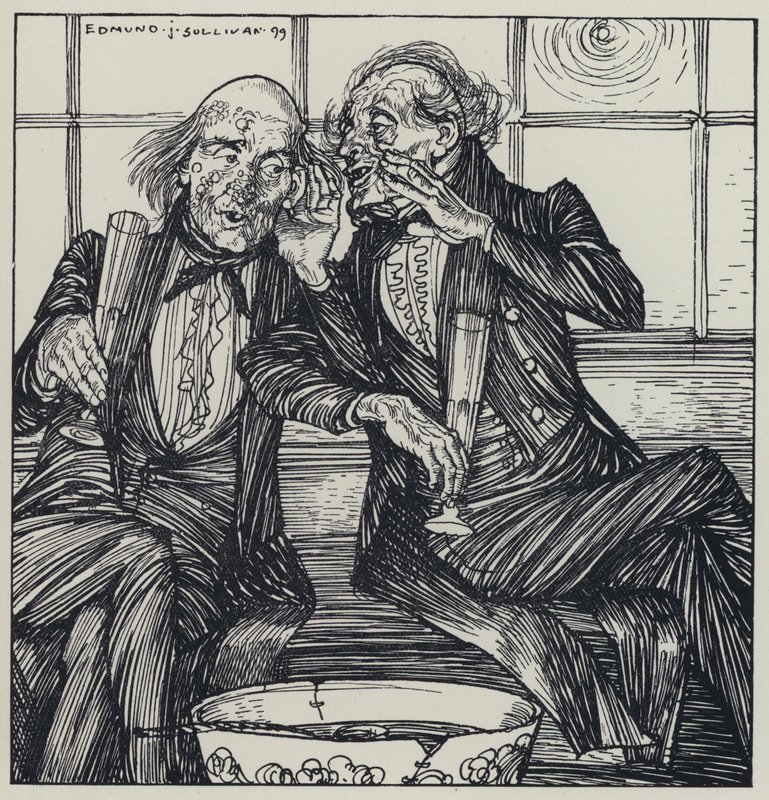 Tennyson, ilustração para um sonho de mulheres justas e outros poemas de Edmund Joseph after Sullivan