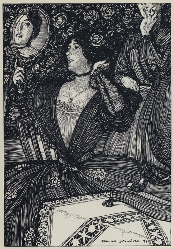 Tennyson, ilustração para um sonho de mulheres justas e outros poemas de Edmund Joseph after Sullivan