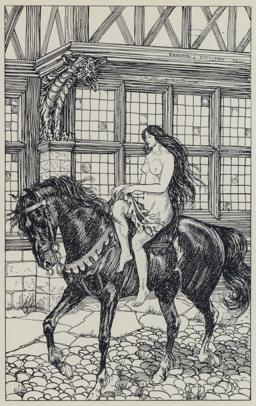 Tennyson, ilustração para um sonho de mulheres justas e outros poemas de Edmund Joseph after Sullivan