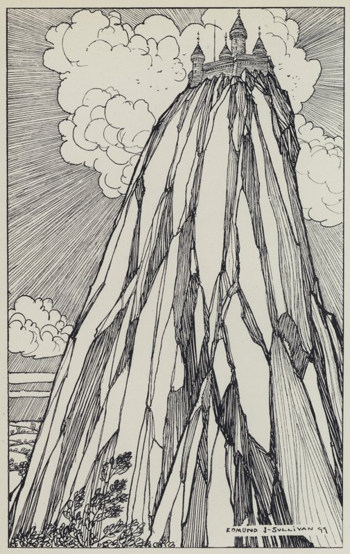 Tennyson, ilustração para um sonho de mulheres justas e outros poemas de Edmund Joseph after Sullivan