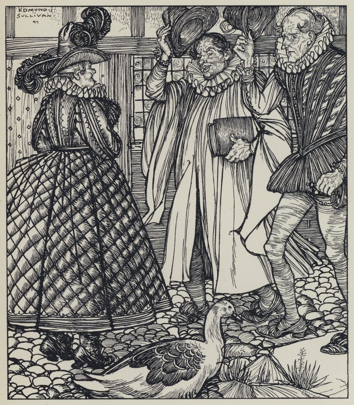 Tennyson, ilustração para um sonho de mulheres justas e outros poemas de Edmund Joseph after Sullivan