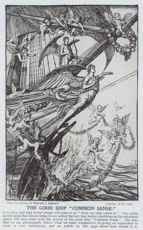 O bom navio Senso comum de Edmund Joseph after Sullivan
