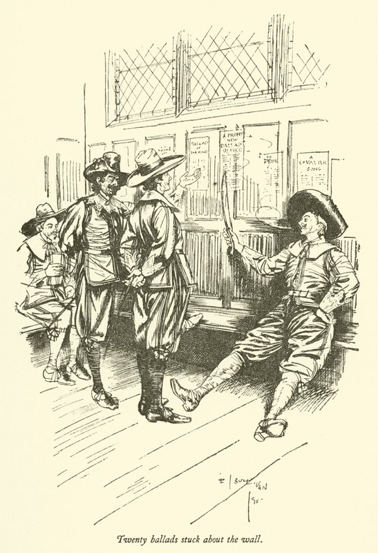 Vinte baladas presas na parede de Edmund Joseph after Sullivan