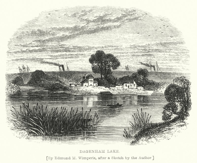 Lago Dagenham (gravura) de Edmund Morison (after) Wimperis