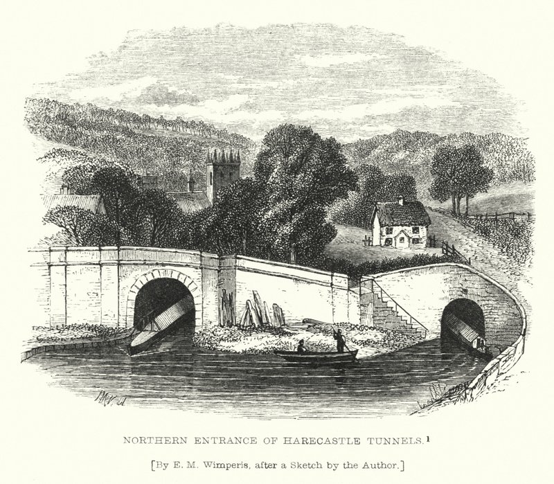 Entrada Norte dos Túneis de Harecastle (gravura) de Edmund Morison (after) Wimperis