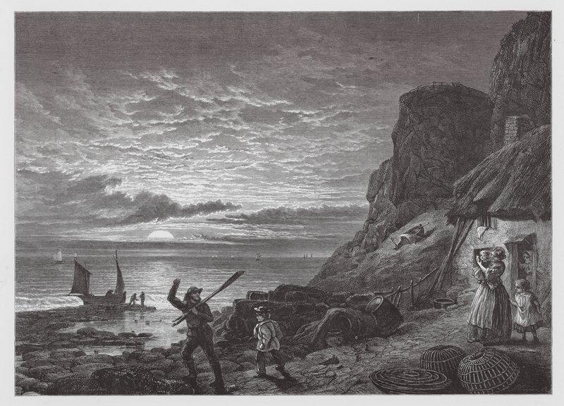 Partida para o cruzeiro (gravura) de Edmund Morison (after) Wimperis