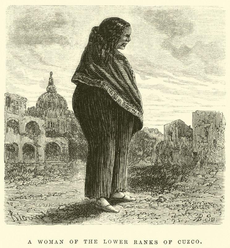 Uma mulher das fileiras mais baixas de Cuzco de Edouard Riou