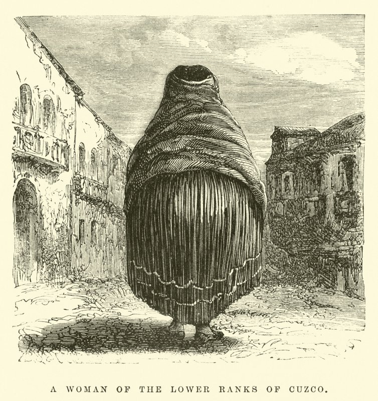 Uma mulher das fileiras mais baixas de Cuzco de Edouard Riou