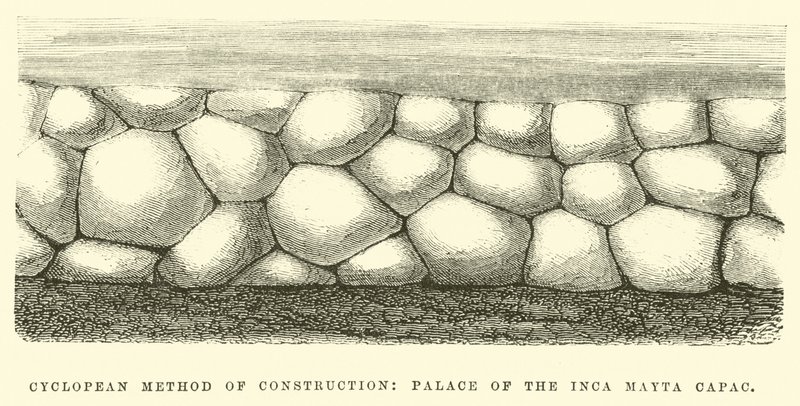 Método ciclópico de construção, Palácio do Inca Mayta Capac de Edouard Riou