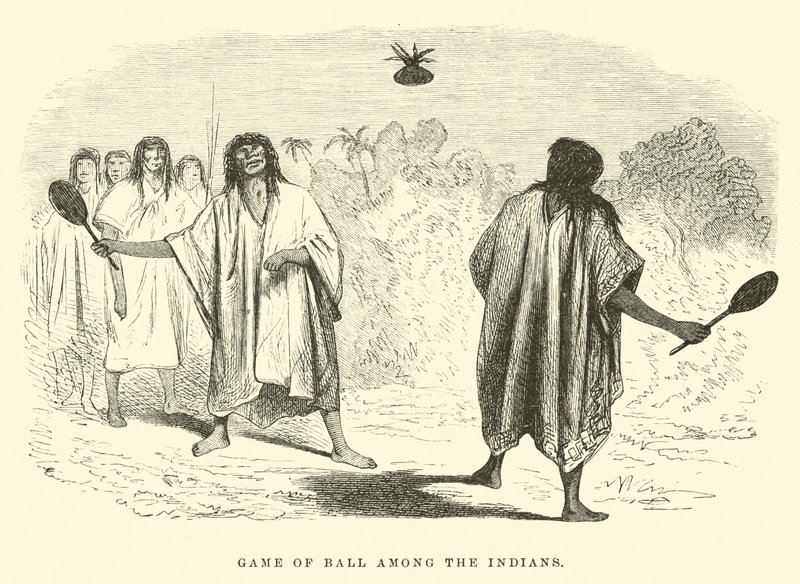 Jogo de Bola entre os Índios de Edouard Riou