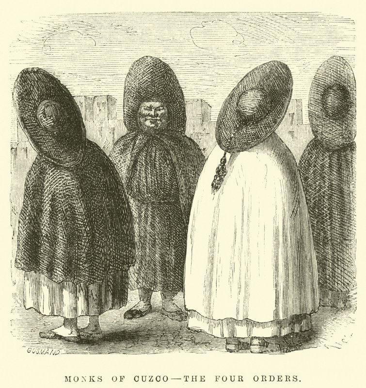 Monges de Cuzco, as quatro ordens de Edouard Riou