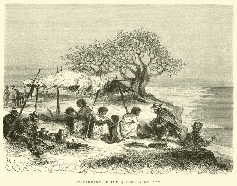Restaurante da Quebrada de Ilay de Edouard Riou