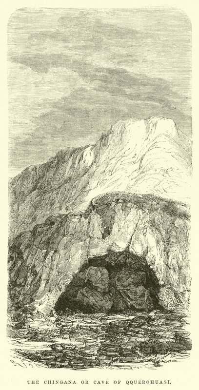 O Chingana ou caverna de Qquerohuasi de Edouard Riou