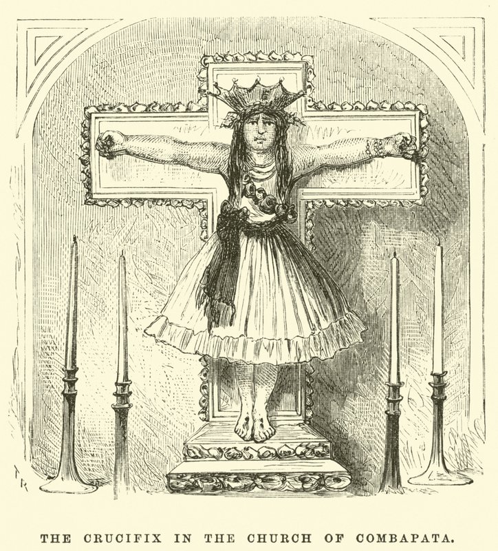 O Crucifixo na Igreja de Combapata de Edouard Riou
