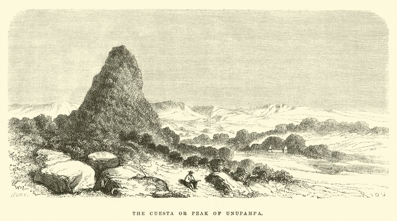 A Cuesta ou Pico da Unupampa de Edouard Riou