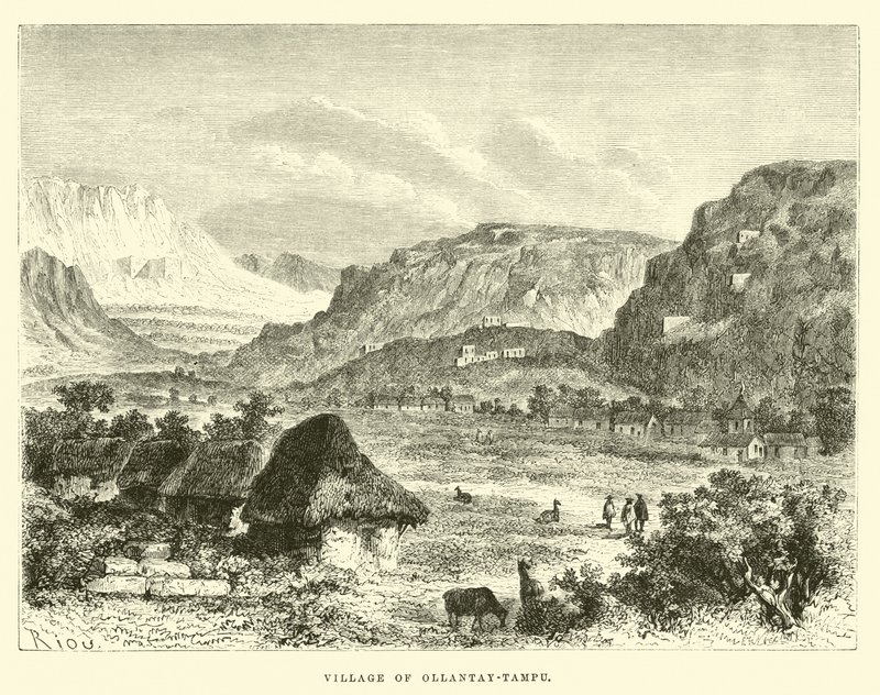 Aldeia de Ollantay-Tampu de Edouard Riou