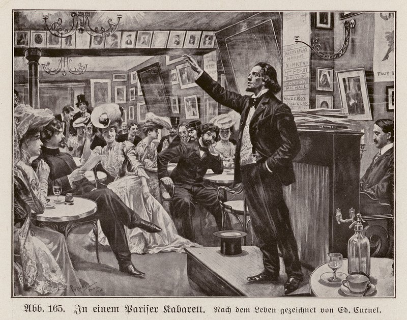 Num cabaré de Paris (gravura) de Edouard Alfred (1875 1954) Cucuel