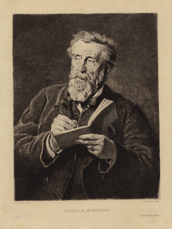 Retrato de Henri Harpignies de Edouard Louis Dubufe