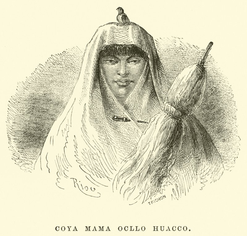 Coya Mama Ocllo Huacco de Edouard Riou