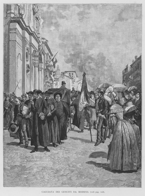 Expulsão dos Jesuítas de Modena (gravura) de Edouardo Matania