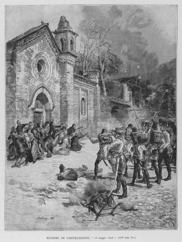 Massacre de Castelnuovo de Edouardo Matania