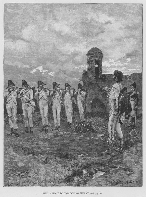 Tiroteio de Jocchino Murat (gravação) de Edouardo Matania
