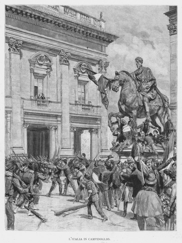 Itália No Capitólio (gravura) de Edouardo Matania