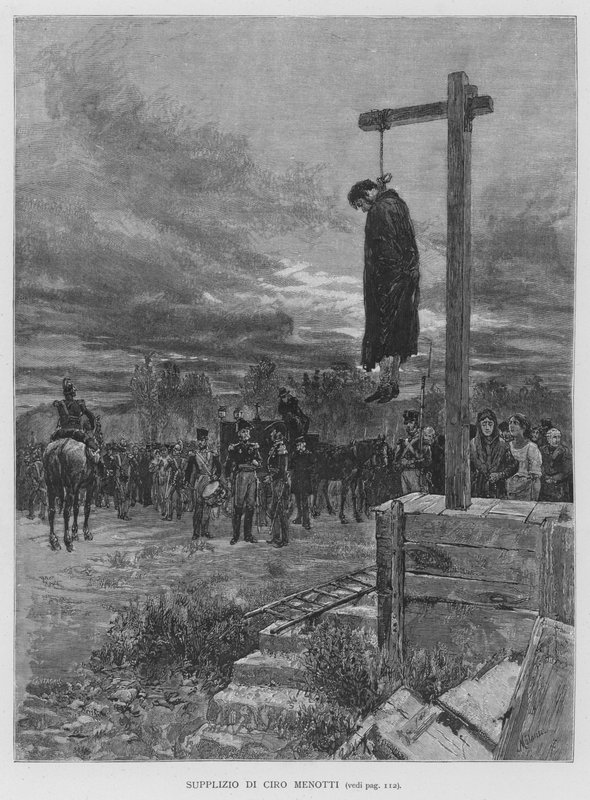 Supplizio Di Ciro Menotti (gravura) de Edouardo Matania