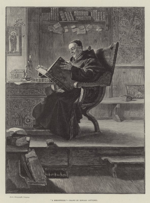 Um bibliófilo de Eduard von Grutzner
