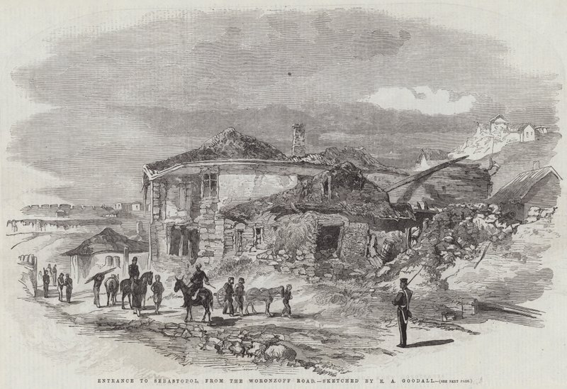 Entrada para Sebastopol, da Woronzoff Road de Edward Angelo Goodall