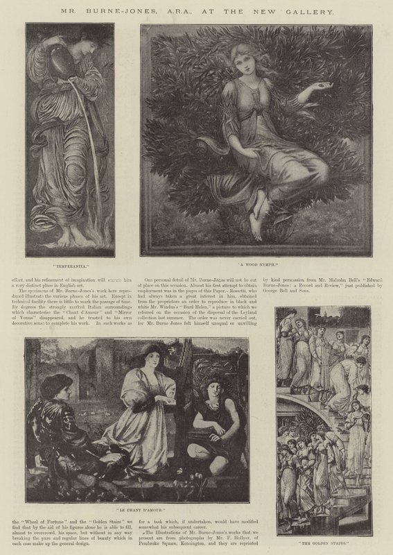 Sr. Burne-Jones, ARA, na nova galeria de Edward Burne Jones