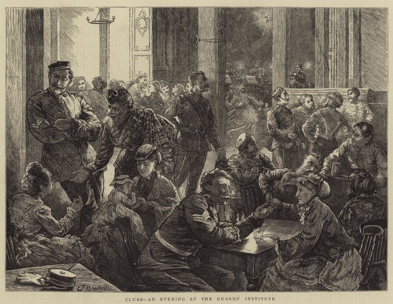 Clubes, uma noite no Instituto dos Guardas de Edward Frederick Brewtnall