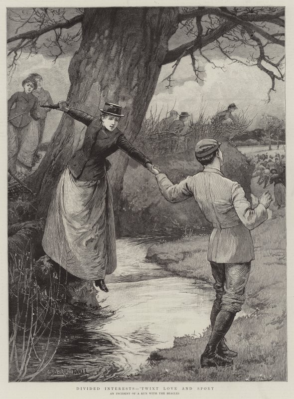 Interesses divididos, amor e esporte de Edward Frederick Brewtnall