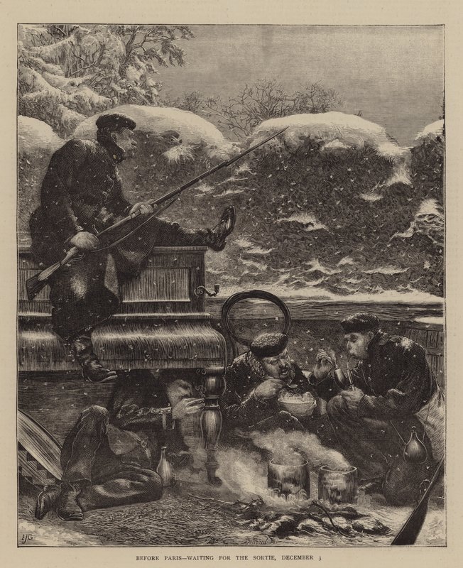Antes de Paris, à espera do Sortie, 3 de dezembro de Edward John Gregory