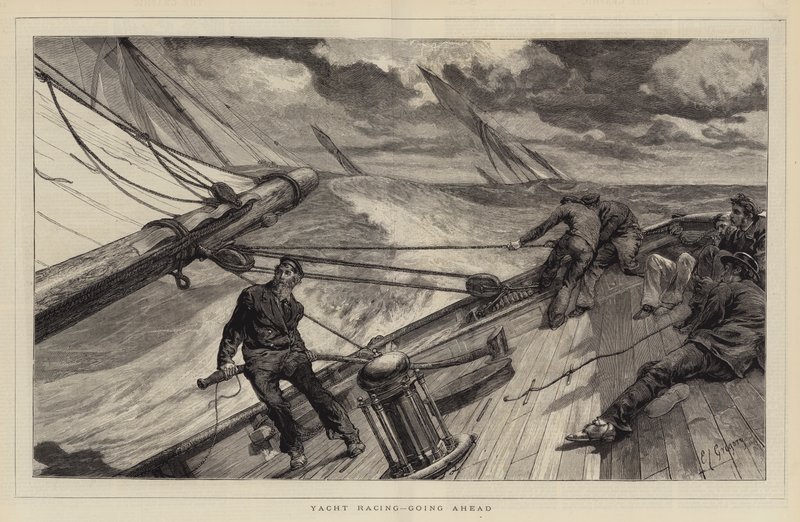 Corrida de Iate, Indo em Frente de Edward John Gregory