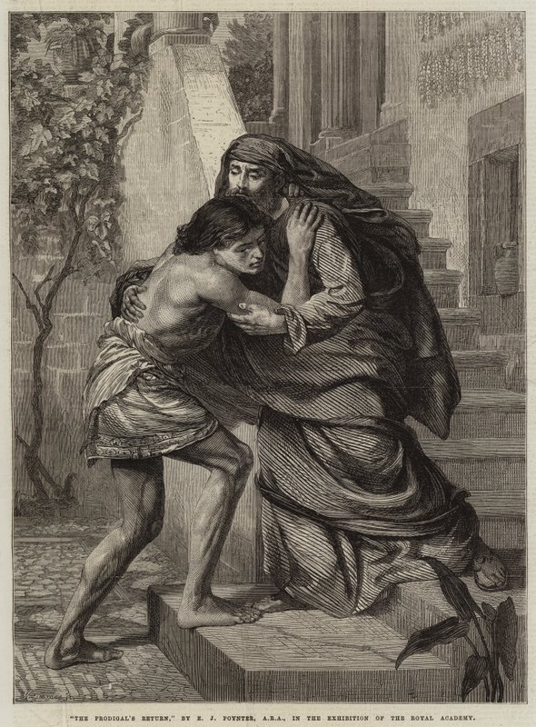 O retorno do pródigo de Edward John Poynter