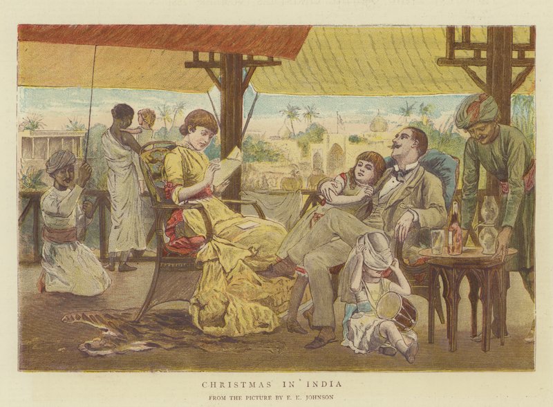 Natal na Índia (chromolitho) de Edward Killingworth Johnson