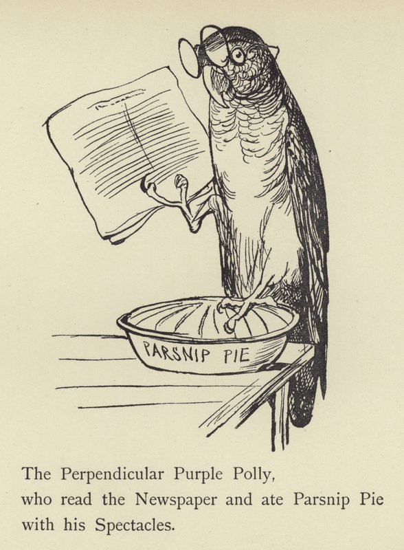 O Polly Roxo Perpendicular de Edward Lear