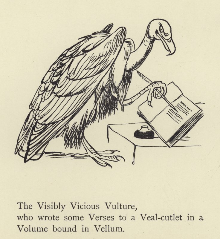 O abutre visivelmente cruel de Edward Lear