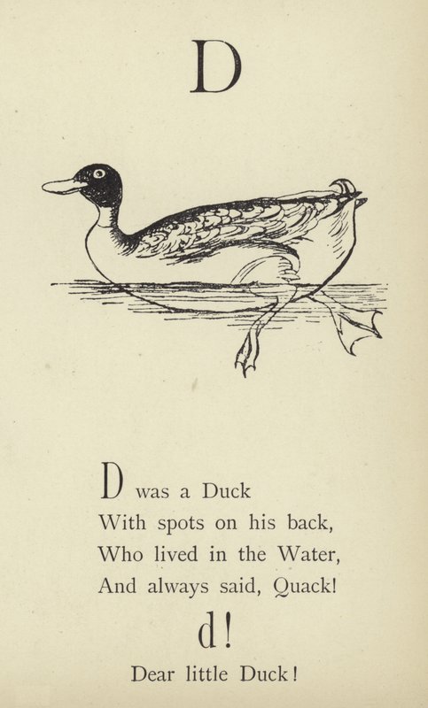 A letra D de Edward Lear